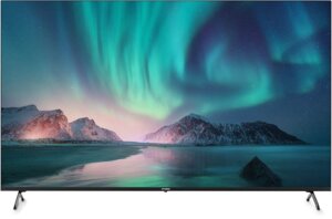 Телевизор LED Hyundai 65" H-LED65BU7006 Android TV Frameless Metal черный/серебристый 4K Ultra HD 60Hz DVB-T DVB-T2
