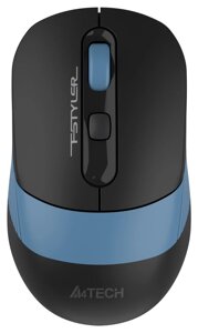 Мышь A4Tech Fstyler FB10C черный/синий оптическая (2000dpi) беспроводная BT/Radio USB (4but)