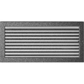 Вентиляционная решетка черная/серебро с задвижкой (22*45) 22/45CSX в Москве от компании Техника в дом