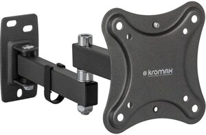 Кронштейн для телевизора Kromax CORBEL-3 черный 10"-32" макс. 25кг настенный поворот и наклон