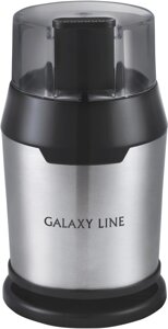 Кофемолка Galaxy Line GL 0906 200Вт сист. помол.: ротац. нож вместим.:60гр черный/серебристый