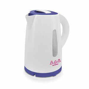 Чайник электрический Мастерица ЕК-1701M белый с фиолетовым 1,7 л