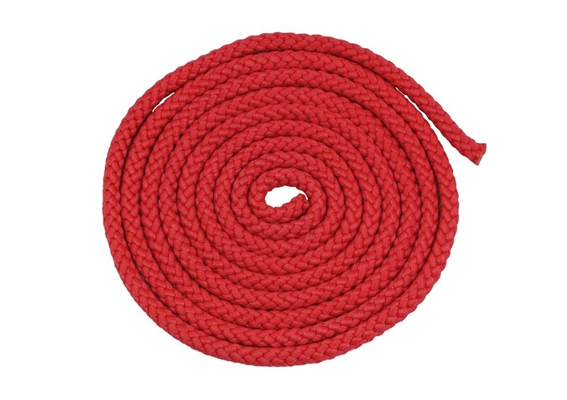Скакалка для художественной гимнастики одноцветная 3м красный от компании Техника в дом - фото 1