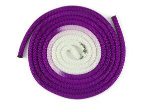 Скакалка для художественной гимнастики VENTURELLI 3,1 м бело-фиолетовый