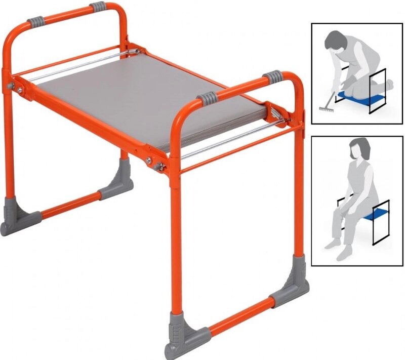 Скамейка садовая НИКА складная СК/О оранжевая от компании Техника в дом - фото 1