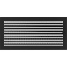 Вентиляционная решетка черная с задвижкой (22*45) 22/45CX от компании Техника в дом - фото 1