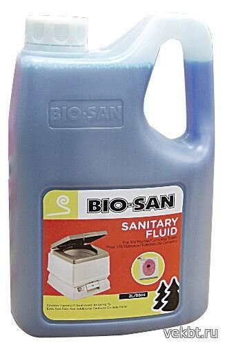 Жидкость для портативного биотуалета Био-Сан (Bio-San) 2 л от компании Техника в дом - фото 1