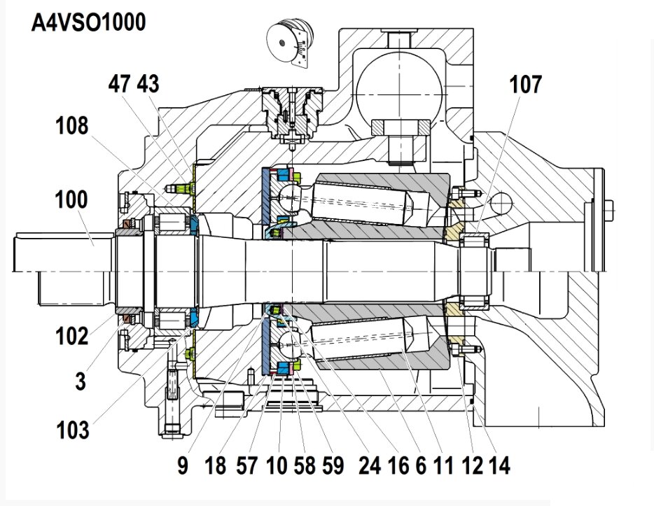 Ремонт гидронасоса Rexroth A4VSO1000 - отзывы