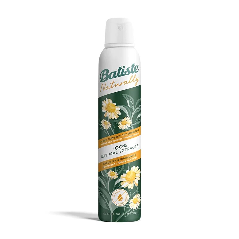 Batiste Naturally Green Tea & Chamomile (зеленый чай и ромашка) - сухой шампунь, 200 мл. от компании Интернет-магазин "Well-cosmetics" - фото 1