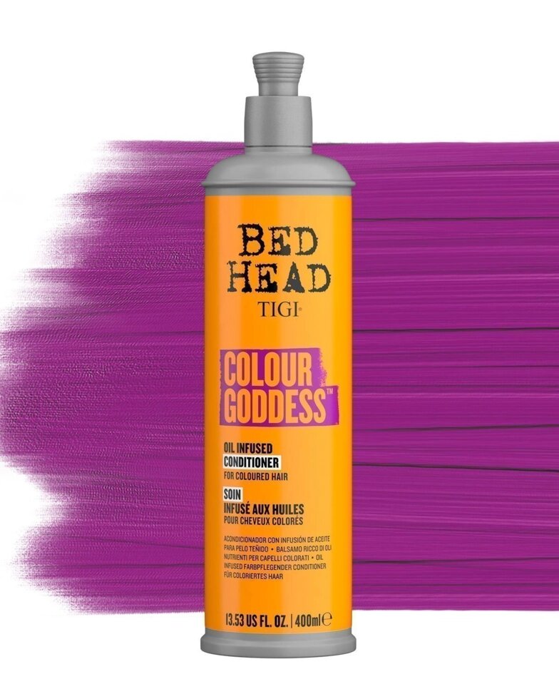 Bed Head Colour Goddess Oil Infused Conditioner - кондиционер для окрашенных волос, 400 мл. от компании Интернет-магазин "Well-cosmetics" - фото 1