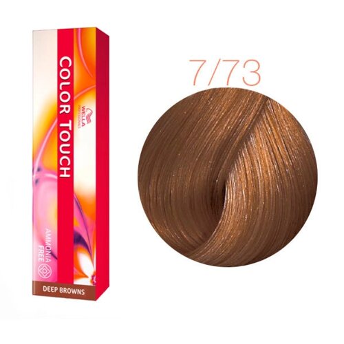 Color Touch 7/73 (блондин коричнево-золотистый) - тонирующая краска для волос, 60 мл.