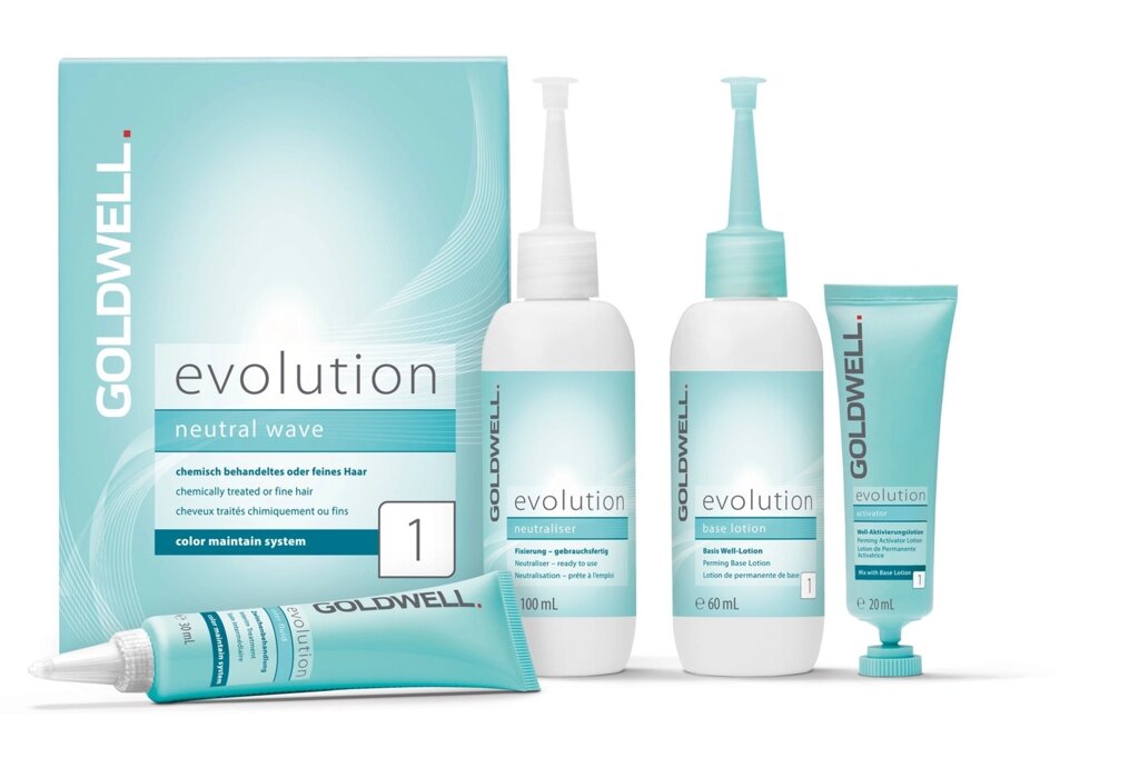 Goldwell Evolution Neutral Wave 1 Set -  набор для химической завивки нормальных или тонких волос. от компании Интернет-магазин "Well-cosmetics" - фото 1