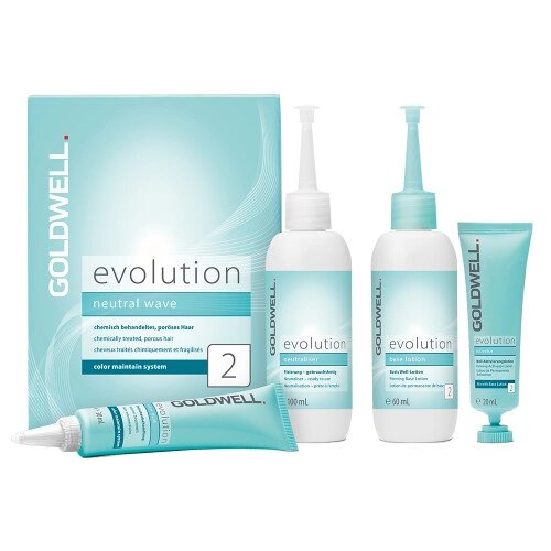 Goldwell Evolution Neutral Wave 2 Set - набор для химической завивки обесцвеченных или мелированных волос.