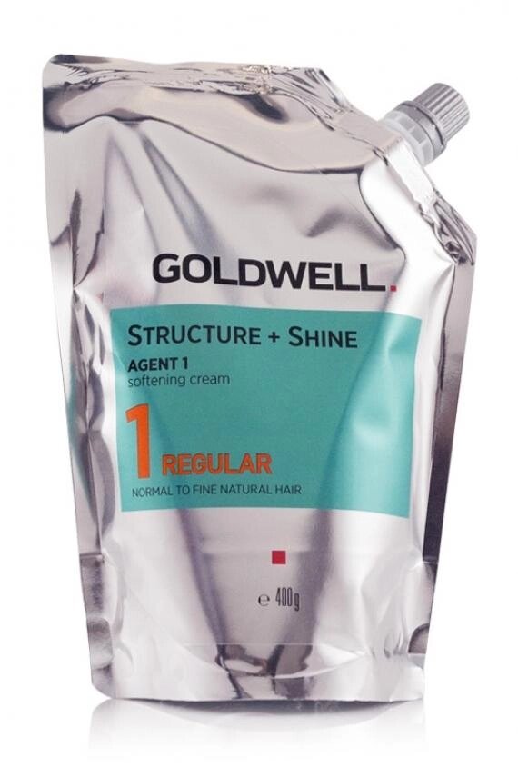 Goldwell Structure + Shine Agent 1 Softening cream - 1 Regular - для натуральных тонких волос, 400 гр. от компании Интернет-магазин "Well-cosmetics" - фото 1