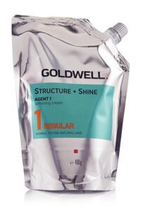 Goldwell Structure + Shine Agent 1 Softening cream - 1 Regular - для натуральных тонких волос, 400 гр.
