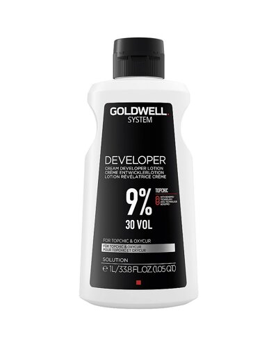 Goldwell System Cream Developer Lotion 9% 30Vol (Topchic & Oxycur) - Окислитель для краски, 1000мл.