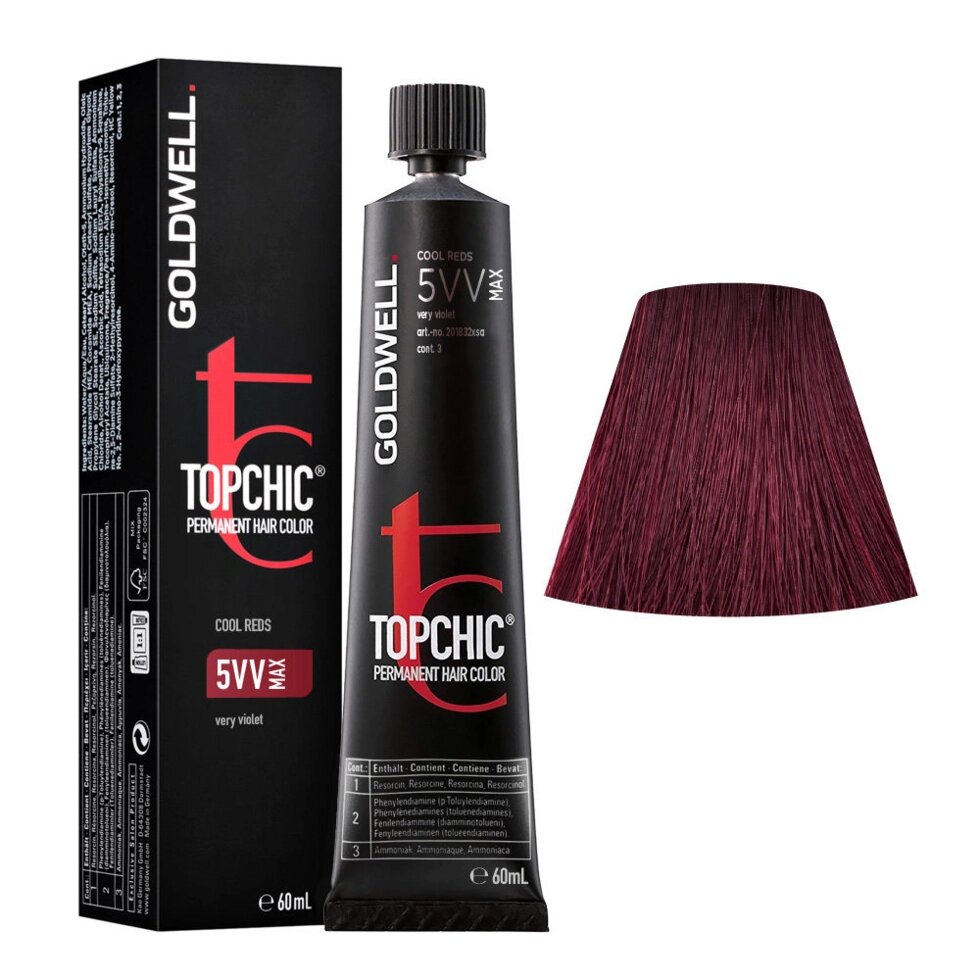 Goldwell Topchic 5VV MAX - стойкая крем-краска, 60мл. от компании Интернет-магазин "Well-cosmetics" - фото 1