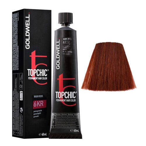 Goldwell Topchic 6KR - стойкая крем-краска, 60мл.