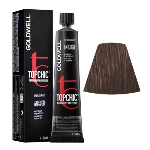 Goldwell Topchic 6N@GB - стойкая крем-краска, 60мл.