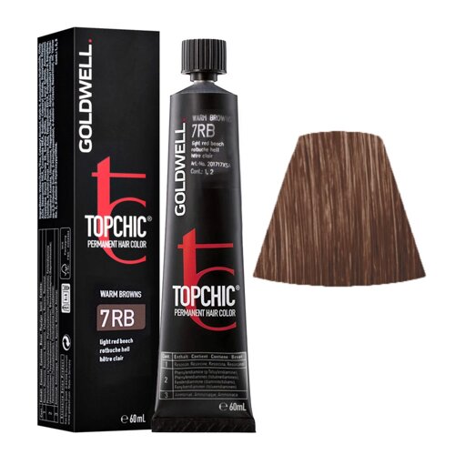 Goldwell Topchic 7RB - стойкая крем-краска, 60мл.