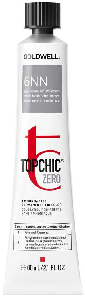 Goldwell Topchic ZERO 6NN (Dark Natural Blonde Intense) - стойкая безаммиачная крем-краска, 60мл. от компании Интернет-магазин "Well-cosmetics" - фото 1