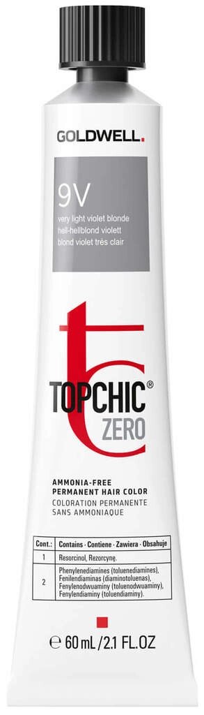 Goldwell Topchic ZERO 9V (Very Light Violet Blonde) - стойкая безаммиачная крем-краска, 60мл. от компании Интернет-магазин "Well-cosmetics" - фото 1