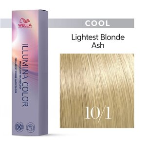Illumina Color 10/1 (яркий блонд пепельный) - стойкая крем краска, 60 мл.