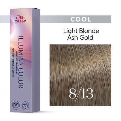 Illumina Color 8/13 (светлый блонд пепельно-золотистый) - стойкая крем краска, 60 мл. от компании Интернет-магазин "Well-cosmetics" - фото 1