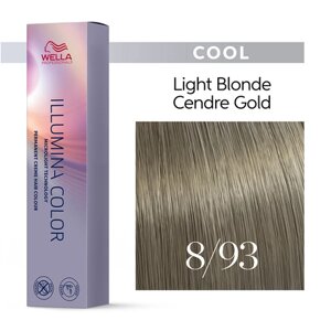 Illumina Color 8/93 (светлый блонд сандре золотистый) - стойкая крем краска, 60 мл.