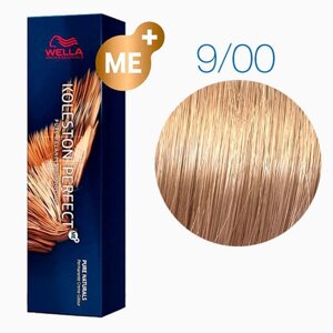Koleston Perfect Me+ 9/00 (Очень светлый блонд натуральный интенсивный) - стойкая краска, 60 мл.