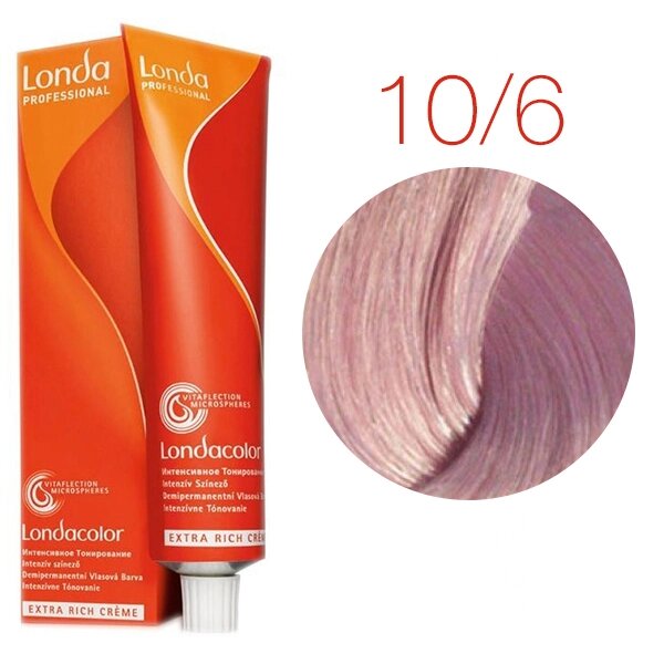 Londa Color Ammonia Free 10/6 (яркий блонд фиолетовый) - интенсивное тонирование, 60 мл. от компании Интернет-магазин "Well-cosmetics" - фото 1