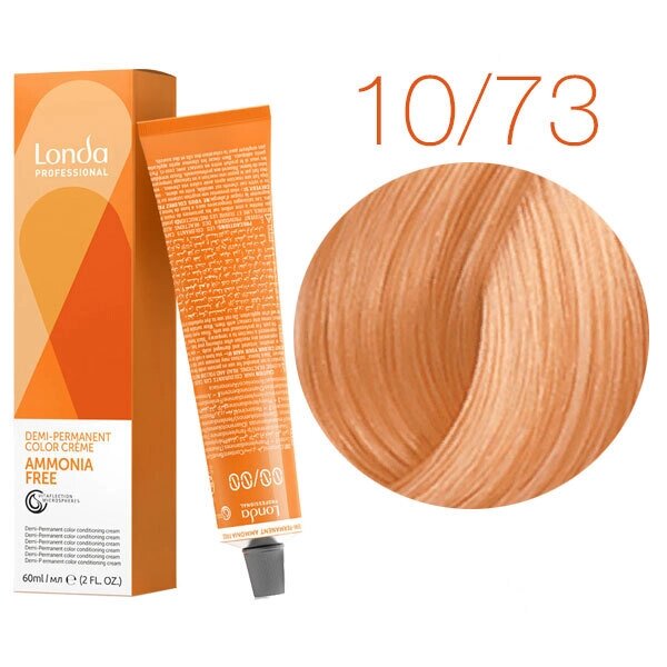 Londa Color Ammonia Free 10/73 (яркий блонд коричнево-золотистый) - интенсивное тонирование, 60 мл. от компании Интернет-магазин "Well-cosmetics" - фото 1