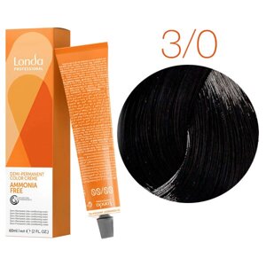 Londa Color Ammonia Free 3/0 (тёмный шатен) - интенсивное тонирование, 60 мл.