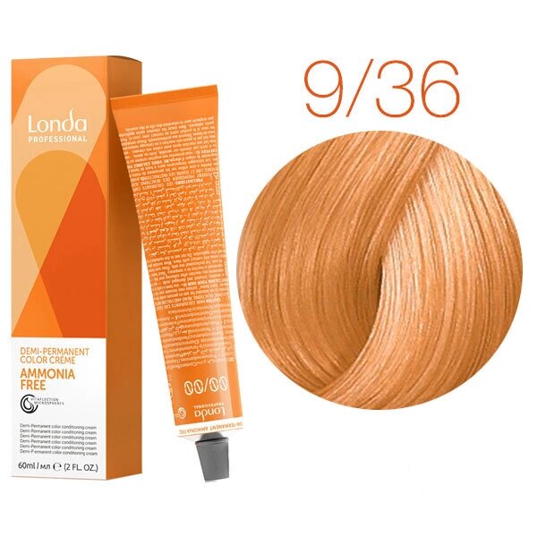 Londa Color Ammonia Free 9/36 (очень светлый блонд золотисто-фиолетовый) - интенсивное тонирование, 60 мл. от компании Интернет-магазин "Well-cosmetics" - фото 1