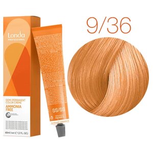 Londa Color Ammonia Free 9/36 (очень светлый блонд золотисто-фиолетовый) - интенсивное тонирование, 60 мл.