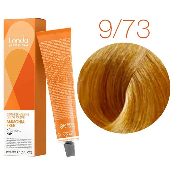 Londa Color Ammonia Free 9/73 (очень светлый блонд коричнево-золотистый) - интенсивное тонирование, 60 мл. от компании Интернет-магазин "Well-cosmetics" - фото 1