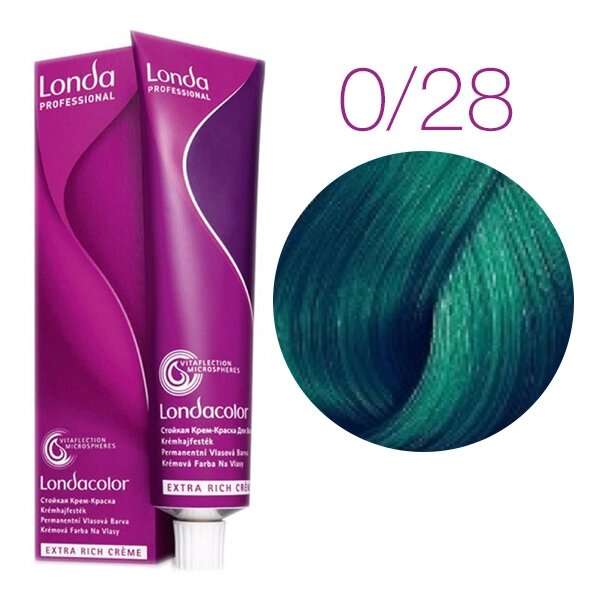 Londa Color Extra Rich 0/28 (матовый синий микстон) - стойкая крем-краска для волос, 60 мл. от компании Интернет-магазин "Well-cosmetics" - фото 1