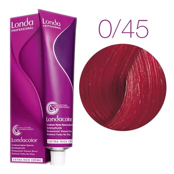 Londa Color Extra Rich 0/45 (медно-красный микстон) - стойкая крем-краска для волос, 60 мл. от компании Интернет-магазин "Well-cosmetics" - фото 1