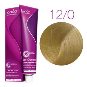 Londa Color Extra Rich 12/0 (специальный блонд) - стойкая крем-краска для волос, 60 мл.