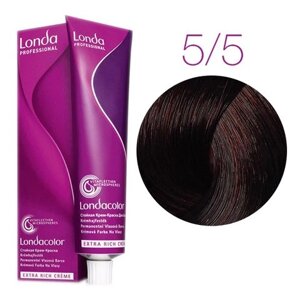 Londa Color Extra Rich 5/5 (светлый шатен красный) - стойкая крем-краска для волос, 60 мл.