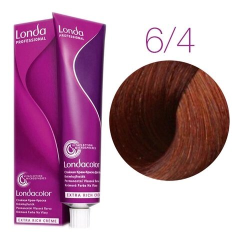 Londa Color Extra Rich 6/4 (темный блонд медный) - стойкая крем-краска для волос, 60 мл. от компании Интернет-магазин "Well-cosmetics" - фото 1