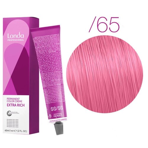 Londa Color Extra Rich /65 (пастельный фиолетово-красный микстон) - стойкая крем-краска для волос, 60 мл.