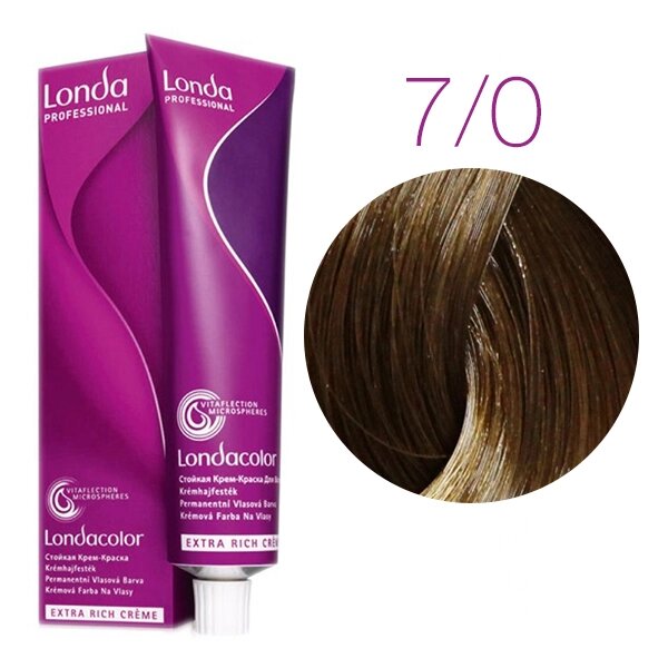 Londa Color Extra Rich 7/0 (блонд) - стойкая крем-краска для волос, 60 мл. от компании Интернет-магазин "Well-cosmetics" - фото 1