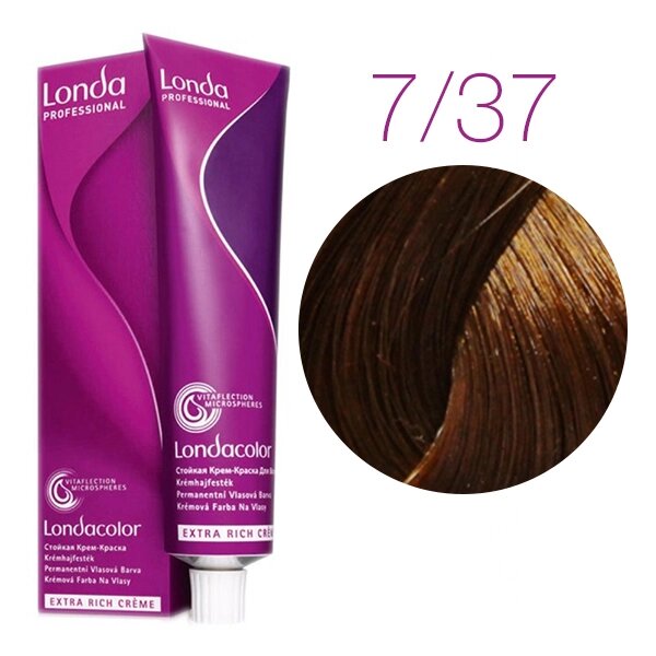 Londa Color Extra Rich 7/37 (блонд золотисто-коричневый) - стойкая крем-краска для волос, 60 мл. от компании Интернет-магазин "Well-cosmetics" - фото 1