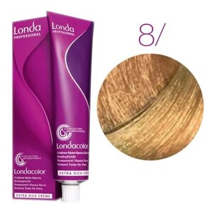 Londa Color Extra Rich 8/светлый блонд натуральный) - стойкая крем-краска для волос, 60 мл.