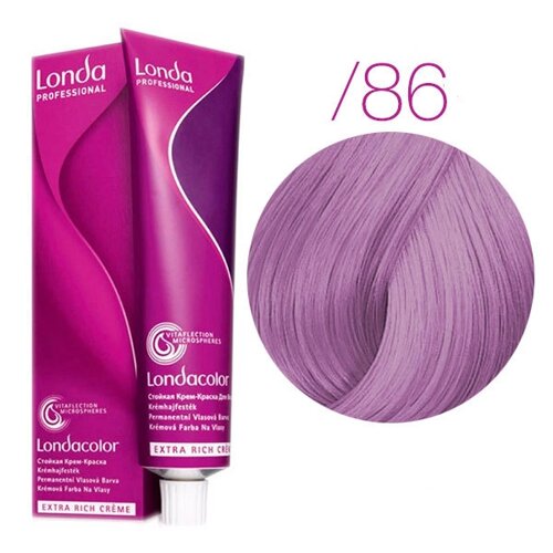 Londa Color Extra Rich /86 (пастельный жемчужно-фиолетовый микстон) - стойкая крем-краска для волос, 60 мл.