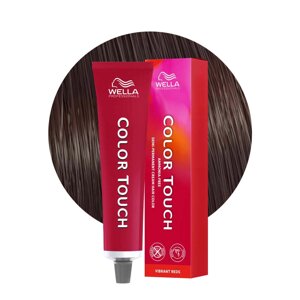Wella Color Touch 4/57 (коричневый махагоново-коричневый) - тонирующая краска для волос, 60 мл.