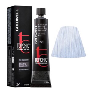 Goldwell Topchic Blonding Cream Ash - стойкая крем-краска, 60мл.