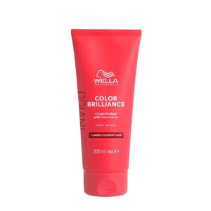 Wella 200 мл. Invigo Color Brilliance Coarse Vibrant Color Conditioner - кондиционер для жестких окрашенных волос.