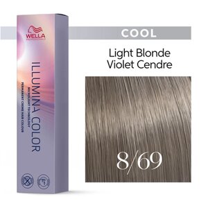 Illumina Color 8/69 (светлый блонд фиолетовый сандре) - стойкая крем краска, 60 мл.